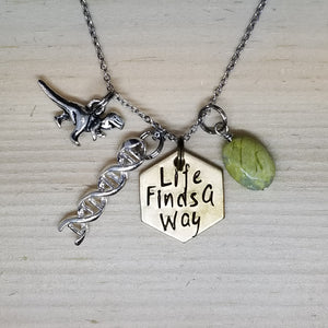 Life Finds A Way - Charm Necklace