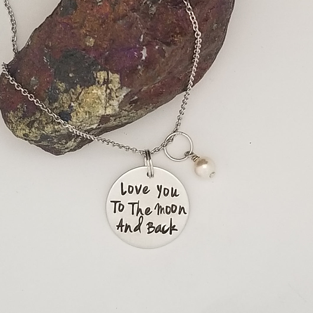 Love You To The Moon And Back - Pendant Necklace