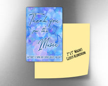 Thank you for the music  -  2" x 3" Aluminum Magnet