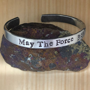 May The Force Be With You Cuff Bracelet
