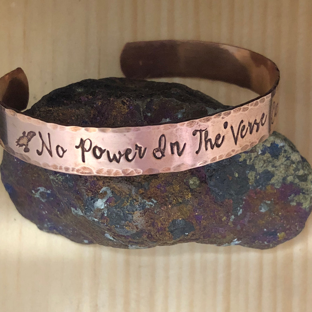 No Power In The 'Verse Can Stop Me Cuff Bracelet
