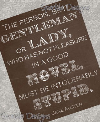 Novel - Jane Austen 125 wood Print