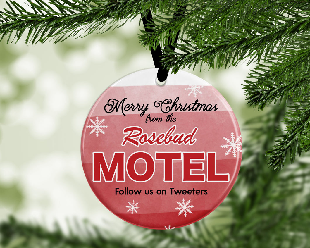 Rosebud Motel -  porcelain / ceramic ornament