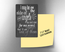 Sherlock - I may be on the side of the angels -   2" x 3" Aluminum Magnet