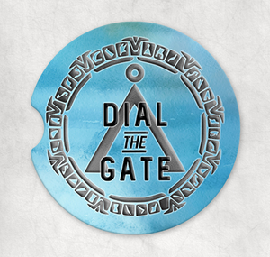 Dial the Gate -   Sandstone Car coaster