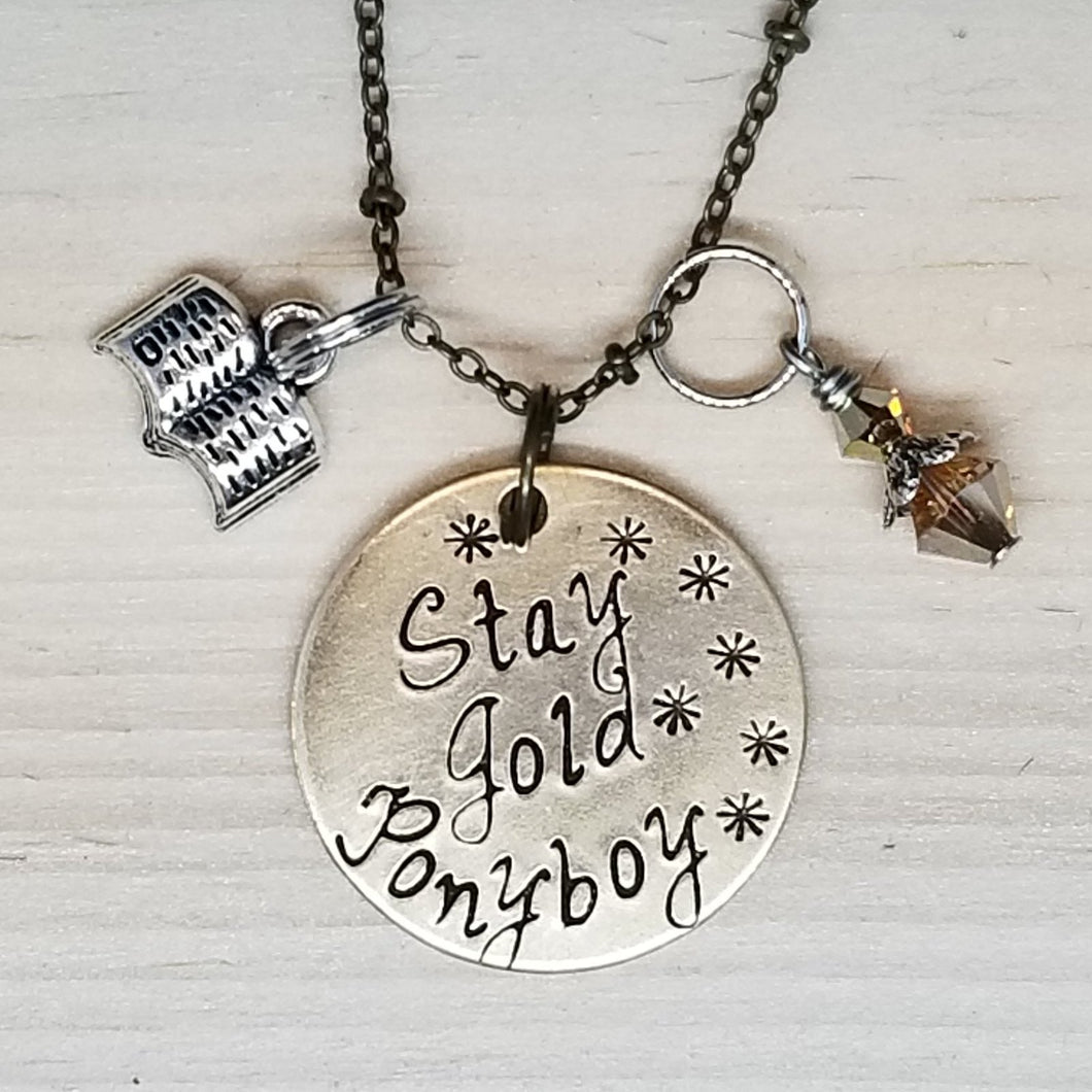Stay Gold Ponyboy - Charm Necklace