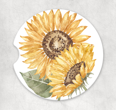 Sunflowers 2 -   Sandstone Car coaster