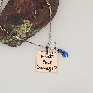 What's Your Damage? - Pendant Necklace