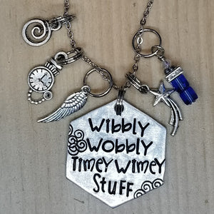 Wibbly Wobbly Timey Wimey - Charm Necklace